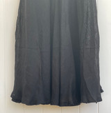  Gauze Linen Skirt - in Black 