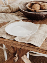 Oriel Ombre Linen Placemat - Natural & White