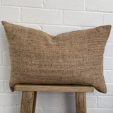 Tussar Heavy Wild Silk Cushion Cover - Natural  40 x 60 cm