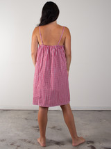 Red Check Slip Dress