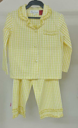 Yellow Check Child PJ Set (Pack of 4)