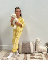 Yellow Check Child PJ Set (Pack of 4)