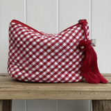 Red Check Make-up Bag