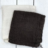 Angaston Handloomed Linen Wash Cloth - Charcoal