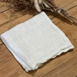 Audrey Heavy Mesh Wash Cloth - Optic White (Min of 2)