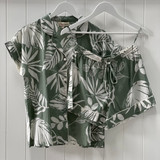 Leaf Sage Short PJ Set