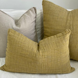 Audrey Cushion Cover Yellow + Natural 40x60cm