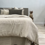 Basics Linen Quilt Cover - Natural