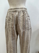 Erika 3/4 Pants Sepia Tint Stripes