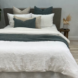 Basics Linen Quilt Cover White