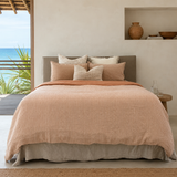 Noemi Reversible Quilt Cover Sandstone Stripe
