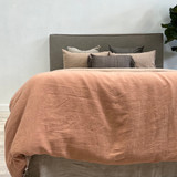 Noemi Reversible Quilt Cover Sandstone Stripe