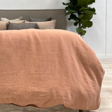 Noemi Reversible Quilt Cover Sandstone Stripe