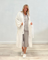 Adore Waffle Luxury Robe with Pair of Matching Slippers WHITE