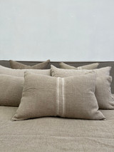 Puro Lino Cushion Cover White Stripes 40x60cm
