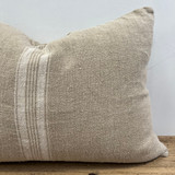 Puro Lino Cushion Cover White Stripes 40x60cm
