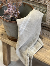 Puro Lino White Stripe Tea Towel 50x70cm