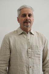 Mark Long Sleeve Linen Shirt Natural
