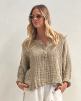 Greta Full Sleeves Top Natural