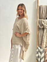 Luna Oversized Top Natural