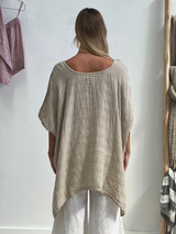 Luna Oversized Top Natural