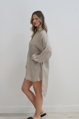 Giana Shirt Dress Natural