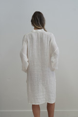 Giana Shirt Dress Cloud White