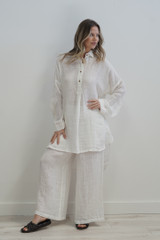 Giana Shirt Dress Cloud White