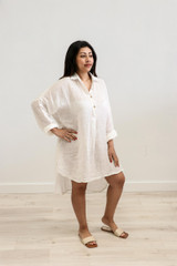Giana Shirt Dress Ivory