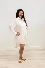 Giana Shirt Dress Ivory