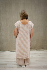 Sophia Tunic Rust & White Stripe