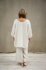 Carlotta Wide Sleeves Top Natural Combo