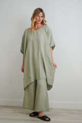 Maria Oversized Short Kaftan Desert Sage  Maria Oversized Short Kaftan Desert Sage