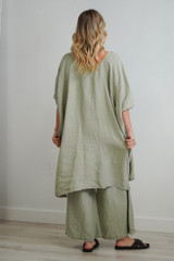 Maria Oversized Short Kaftan Desert Sage  Maria Oversized Short Kaftan Desert Sage
