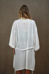 Verona Linen Robe White