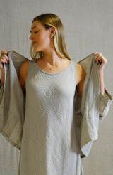 Andrea Jacket  with 2 Front Pockets Check Taupe