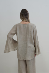 Adele Bell Sleeve Top Natural