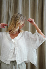 Chloe Jacket White Mesh