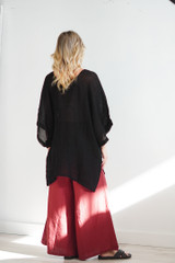Alessa Wide Leg Pants Mahogany