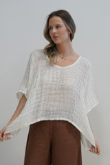 Carol Pocho Top White