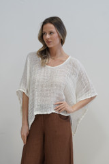 Carol Pocho Top White