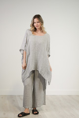 Zeta Top Blue & Natural Woven