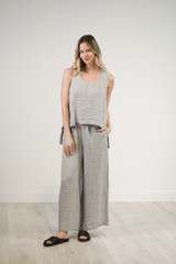 Sienna Top Blue & Natural Woven