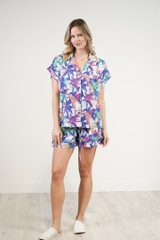 Palm Tree Mirage Short PJ Set