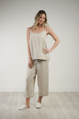 Cameron Linen Cami Chambray Oat
