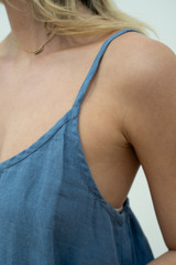 Cameron Linen Cami Powder Blue