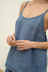 Cameron Linen Cami Powder Blue