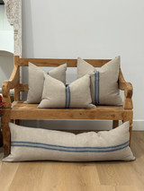 Puro Lino Cushion Cover Blue Stripes 40x60 cm