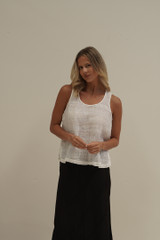 Mirabella Sleeveless Top White Combo