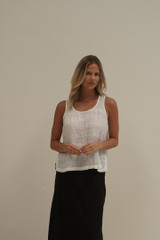 Mirabella Sleeveless Top White Combo